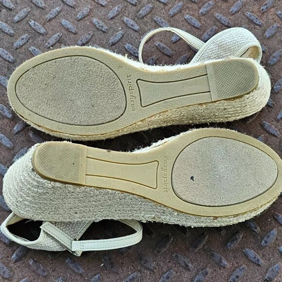 Easy Spirit Women Sandal Wedge Espadrille ESBAYSPRAY Shoe Fabric Upper Size 9M - Picture 10 of 10